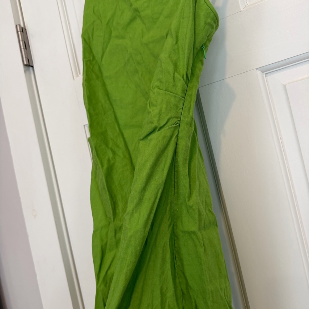 Urban Revivo Lime Green Drawstring Dress - Picture 2 of 7